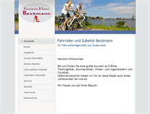 Tablet Screenshot of fahrrad-beckmann.de